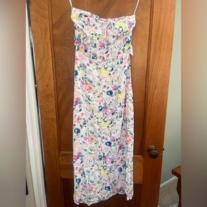 Women’s size small strapless floral dress